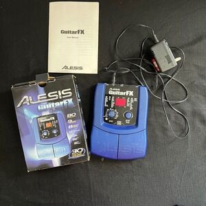 Alesis GuitarFX‎ Multi-Effects Pedal Blue with Box Manual and Power Supply